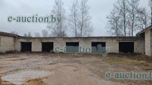 Гараж на 5 автомашин в г. Костюковичи, площадью 124.6м²