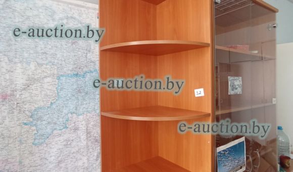 Угловая полка на 6 ярусов цвет орех (215х43х43) №32