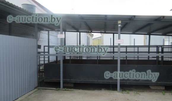  Навес над площадкой для взвешивания скота вблизи д. Василевщина (Березинский район), площадью 79 м²