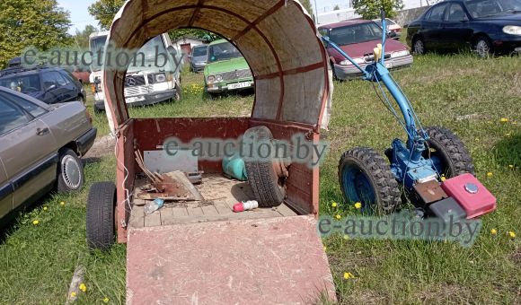 Мотоблок на базе Asilak 9,0 HP с прицепом