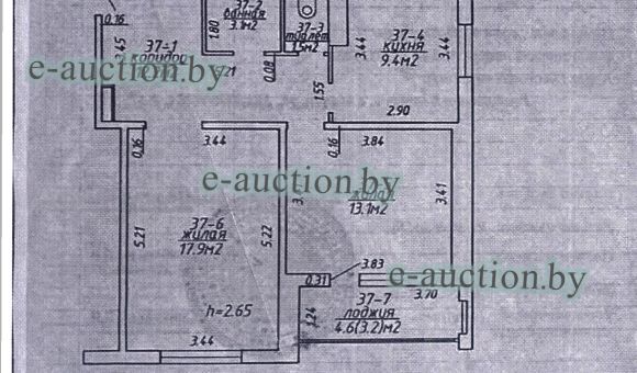 Квартира в г. Минск, площадью 57.2м²