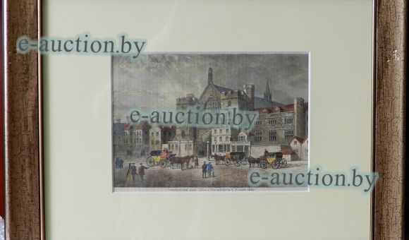 Гравюра «Вестминстер-холл» из издания «Old and New London - A Narrative of its History, its People and its Places»