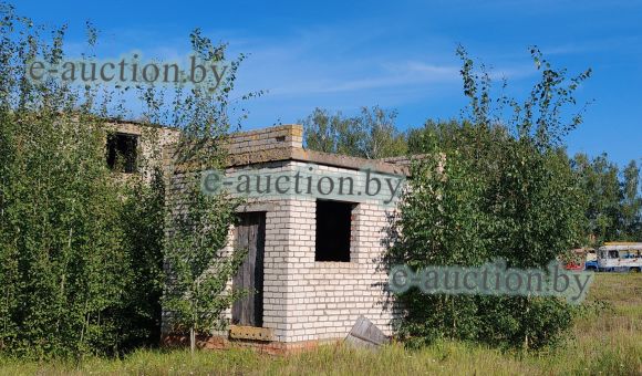 Незавершенное законсервированное капитальное строение в г. Быхове, площадью 22.8м²