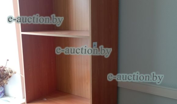 Шкаф офисный цвета орех на 6 полок (215х80х43) №34