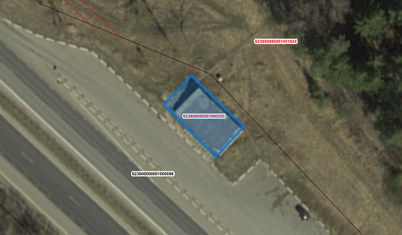 Земельный участок на автомагистрали Минск - Гродно (Минский район), площадью 0.0202 га