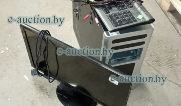 Компьютер в сборе (системный блок, монитор, клавиатура и мышь)