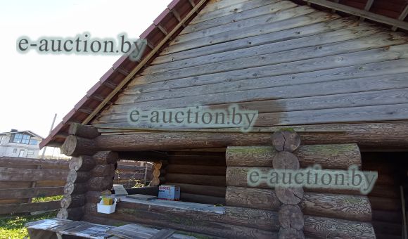 Стройматериал в монтаже (баня)