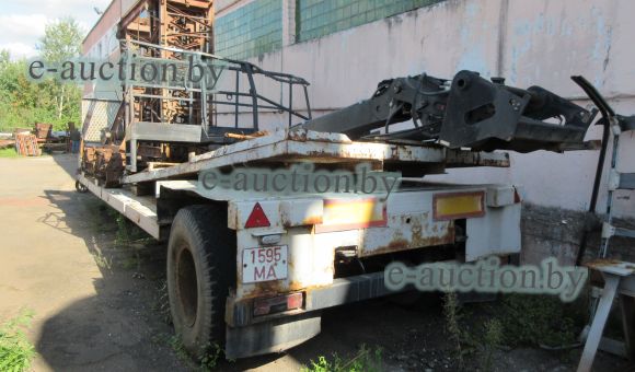 Полуприцеп платформа ПЭ 1407, 1981