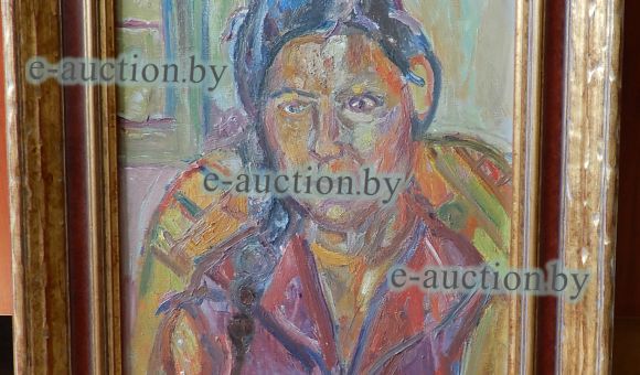 Живописное произведение Кременя П. «Портрет женщины в розовом»