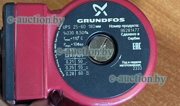 Цилиндричный насос Grundfos UPS-25-60 №18