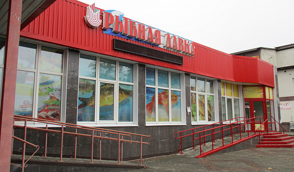 Здание магазина "Рыбная лавка" в г. Калинковичи, площадью 644.4м²