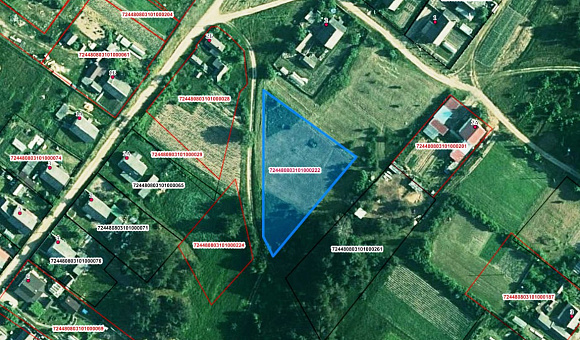 Земельный участок в д. Вендорож (Могилевский район) площадью 0.2500 га